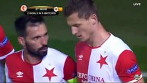 Necid T. Goal HD - Villarreal 0-1 Slavia Prague 19.10.2017