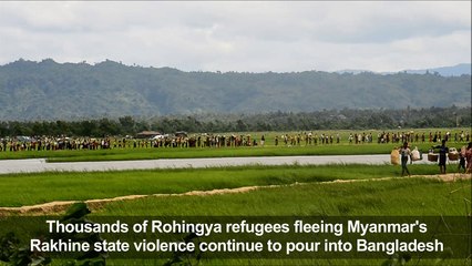 Rohingya refugees continue to pour into Bangladesh