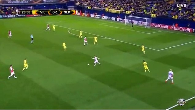 Danny Goal HD - Villarreal 0-2 Slavia Prague 19.10.2017