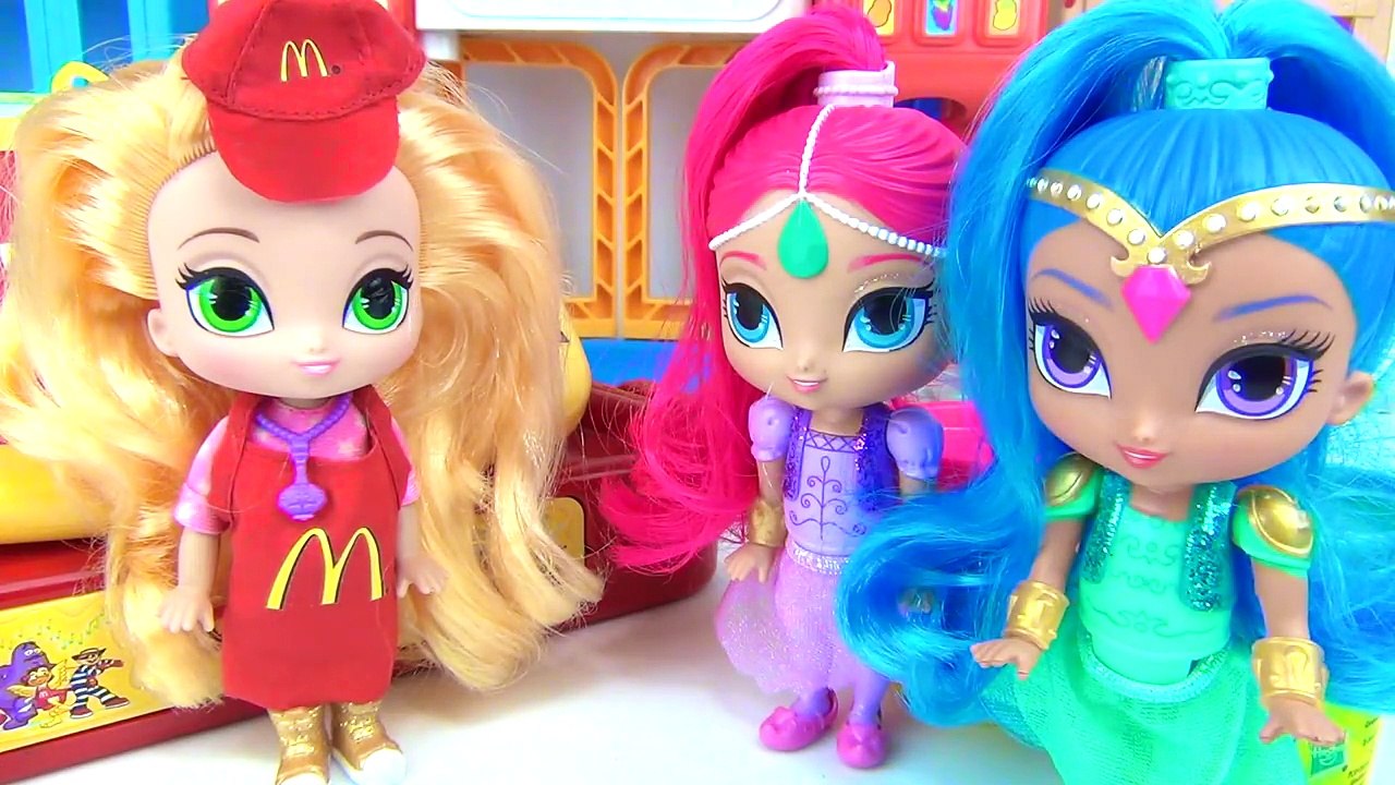 Nick Jr. SHIMMER SHINE Work Mcdonalds Drive Thru Cashier Cash Register, Leah Happy Meal Toy / TUYC