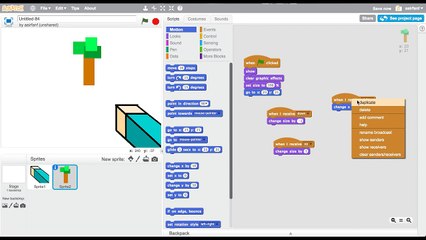 Scratch Tutorial: How to create 3D Minecraft!