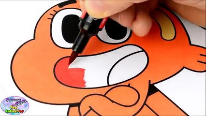 The Amazing World of Gumball Coloring Book Darwin Episode Colors Surprise Egg and Toy Collector SETC