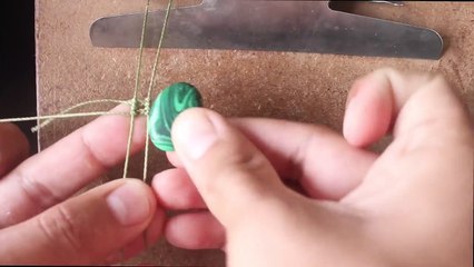 tutorial engarce de piedra sin ranura en macrame # 3 | wrap stone macrame