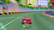 Cars 2 The Video Game-Gameplay-Cars Toon-RUSSIAN-Lightning McQueen wins race-Kids Movie-Disney Pixar