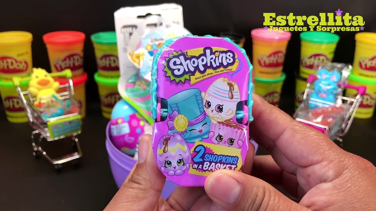 Huevo Sorpresa Gigante de Pascua Shopkins Googy Plastilina Play Doh Juguetes Bolsitas Sorpresa