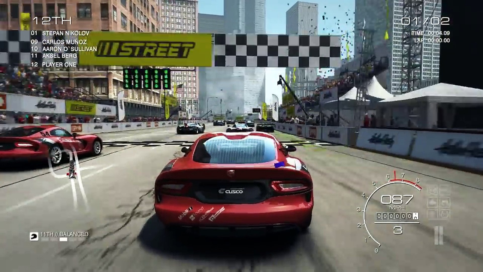 Grid Autosport PC [HD]: SRT Viper GTS gameplay in Chicago The Loop (Very  Hard Difficulty) - Vidéo Dailymotion
