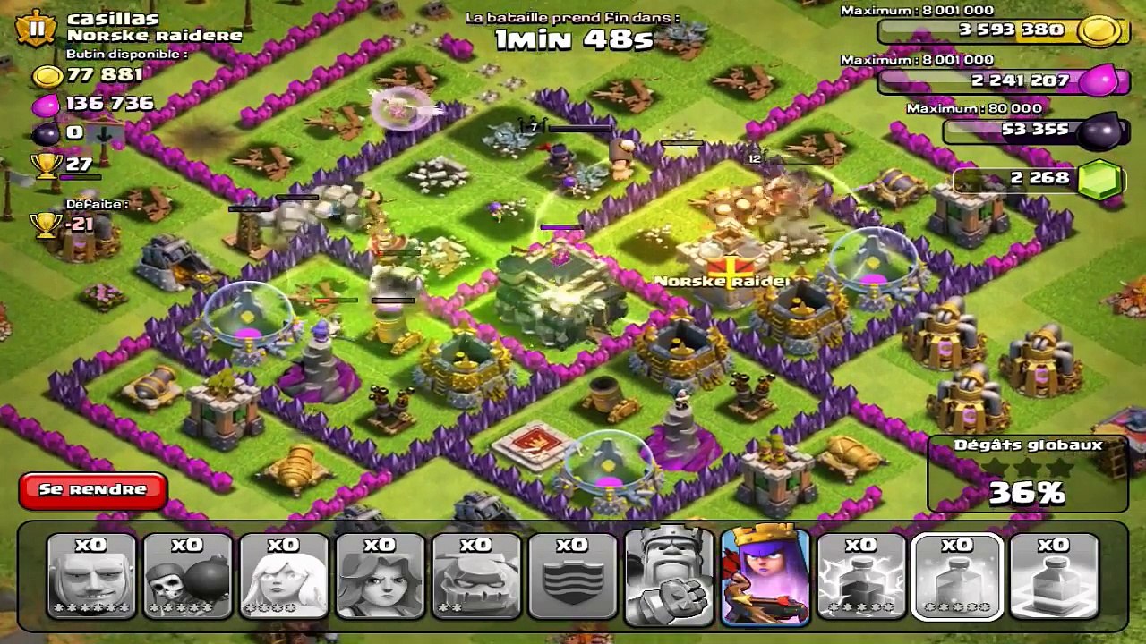Clash of Clans: Challenge! Vider un Arc-X