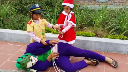 Joker is Fake Police Arrest Santa Baby w/ Police baby Recuse Santa baby/ Funny Video For Kids
