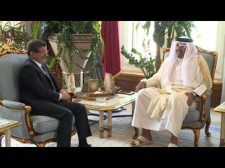 Davutoğlu, Katar Emiri ve Başbakanı ile görüştü