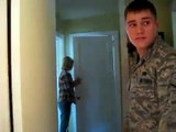 Soldier Surprises Grandmother for the Holidays