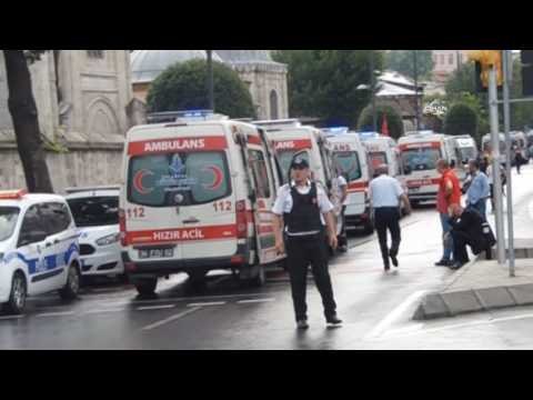 Patlama sonrası olay yerinden sıcak görüntüler