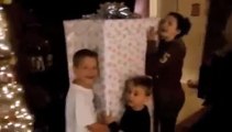 Soldier, Wrapped as Gift, Surprises Kids on Christmas Day