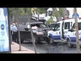 Hırsızlık zanlılarının ateş açtığı polis aracı kaza yaptı: 1 polis yaralı