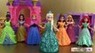 7 Poupées Princesses Disney Magiclip Vêtements Polly Pockets Séance dessayage 2