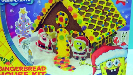 Fail Video - Making Spongebob Squarepants Holiday Food Gingerbread House Cookie Kit