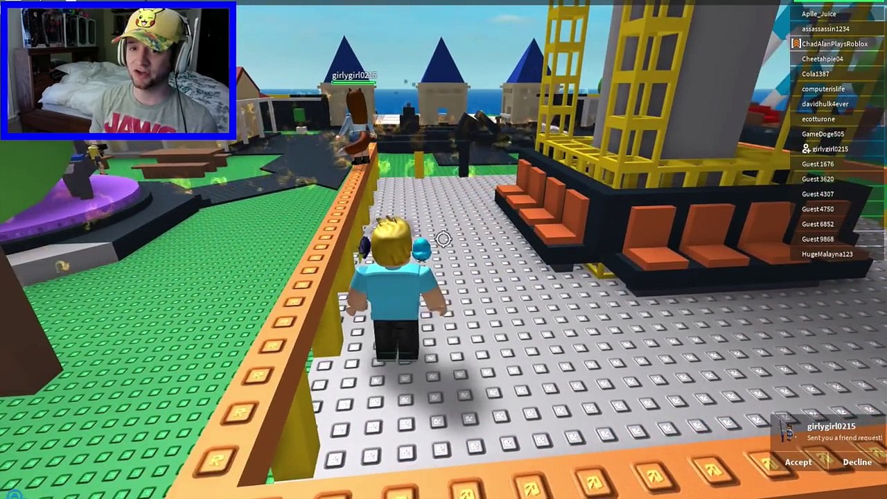 Roblox / Natural Disaster Survival / That House Fell on my FACE / Chad Alan Plays