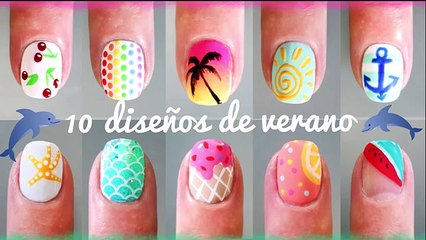 10 DISEÑOS DE UÑAS DECORADAS FÁCIL Y RÁPIDO PARA EL VERANO