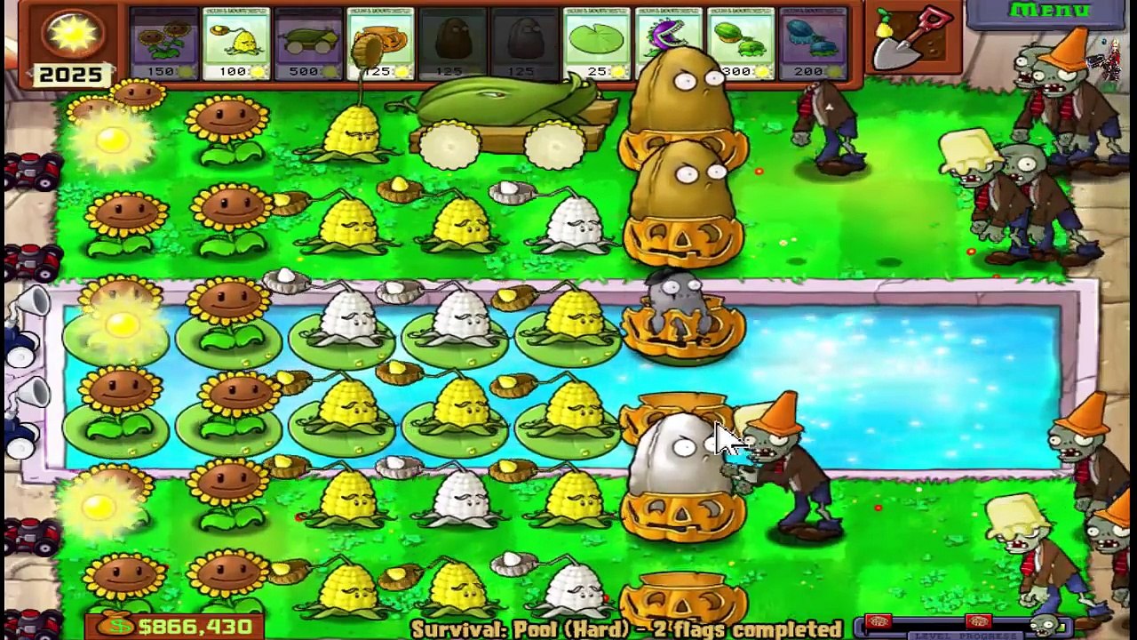 Plants vs Zombies Banana Launcher vs Cob Cannon l PVZ 1 & PVZ 2─影片