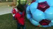 GIANT BALL SURPRISE OPENING Marvel Avengers SuperHeroes Toys Spiderman Hulk Superman Egg Kids Video