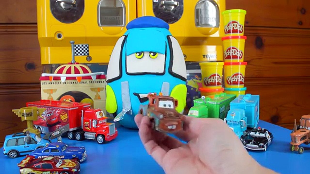 Play Doh Surprise Eggs: Disney Pixar Cars Play Doh Surprise Egg with Thomas, Shopkins by ToyRap