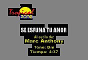 Marc Anthony  - Se Esfuma Tu Amor Salsa (Karaoke)