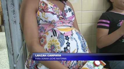 Lanzan campaña para donar leche materna