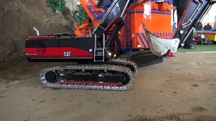 BIG RC TRUCK EXCAVATOR CATERPILLAR TRANSPORT! special video cut! R/C mercedes truck ACTION!
