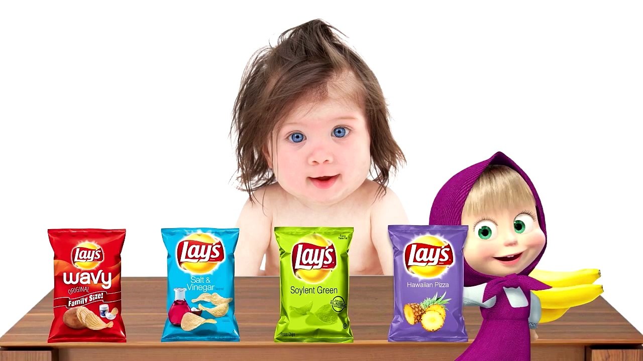 Bad Baby Crying Learn Colors with Colours Lays & Kinder Eggs Masha Nursery Song