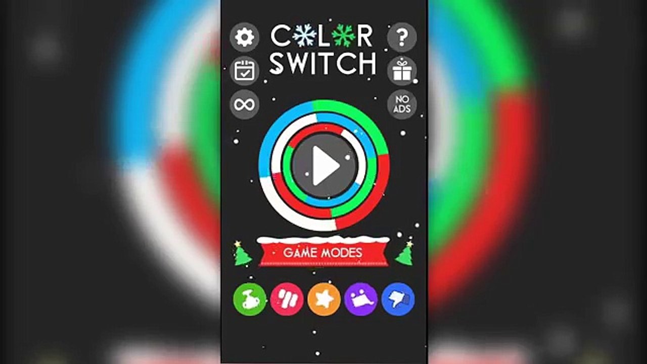 Color Switch Christmas Swoop Zigzag 25 New Levels