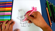 Cómo dibujar a los personajes de TROLLS | How to draw Poppy and Branch (Trolls)