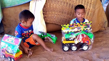 รถแม็คโคร รถดั้ม 6 ล้อ รถเทรลเลอร์ เล่นรถของเล่น Cars Toy