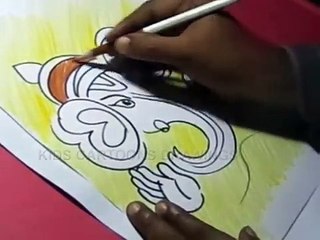 How to Draw Simple Ganesha Drawing for Kids Step by step