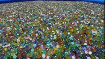 What Happens If You Throw Sodium Bomb in Giant Orbeez Pool