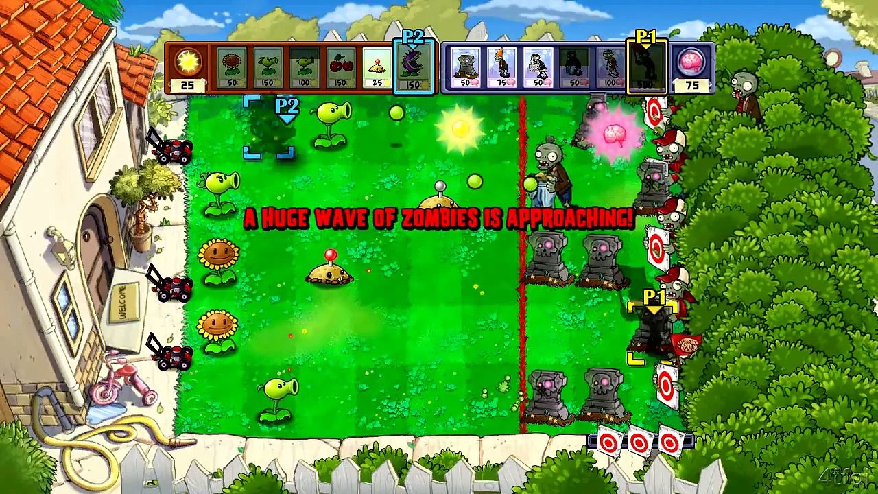 Plants vs Zombies Xbox 360 Vs Mode