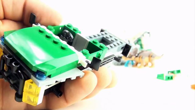 Dino Bricks Triceratops and Velociraptor - Lego compatible Dinosaur set - Dinosaurs speed build