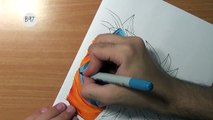 How To Draw Goku Super Saiyan 3 - Step By Step Tutorial!