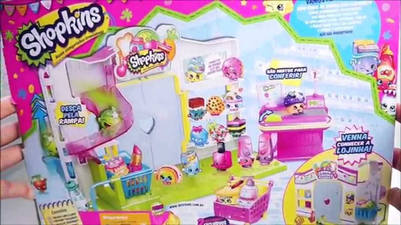 Supermercado Shopkins Linda Lojinha Brinquedos Bonecas e Surpresas Toys Brasil