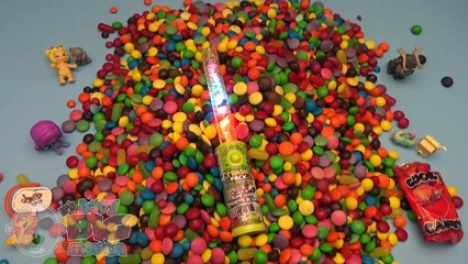 Hidden Surprise Eggs in a Bucket Full of Candy! Part 9