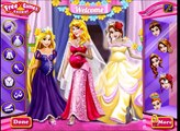 ♛ Pregnant Disney Princess Rapunzel , Aurora And Belle Wedding Dress Up Contest Game