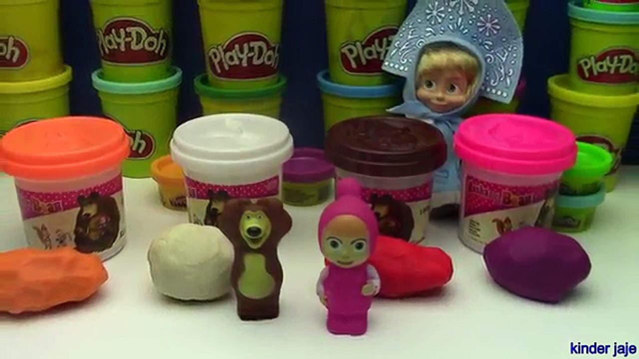 PLASTELIN Masa i Medved _ Plastelin za decu !!! Play-Doh Masha and The Bear★ Пластелин