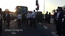120 arrested during anti-IDF draft protests by hardline Orthodox; Furios drivers clashed with them