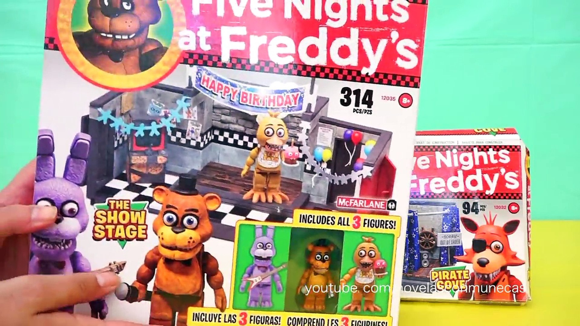 Juguetes de Five Nights at Freddys en español - FNAF Pirate Cove de Foxy y  Show Stage─影片 Dailymotion