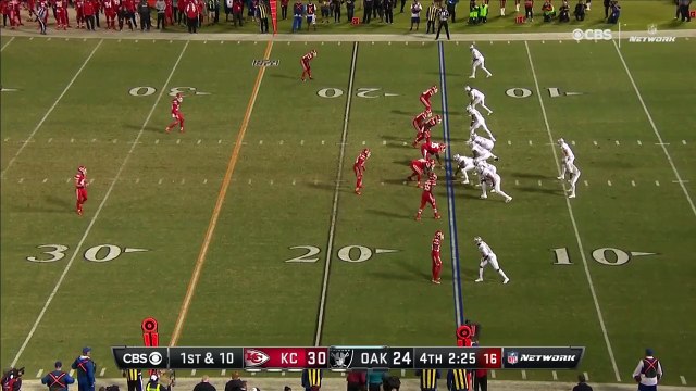 Oakland Raiders wide receiver Amari Cooper zig-zags through Kansas City's defense