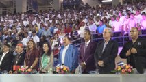 Presidente Ortega y Dennis Martínez inauguran estadio de béisbol ante unas 15.000 personas