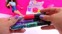Dollar Tree Store Scented 3 in 1 Nail Polish Glitter Art Pens   Sticker Nails Tryout Video