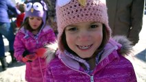 Twins Capri & Isabel Go To Frozen Ice Carnival!! Walking on a Frozen Lake! | Twin Family Fun Vlog