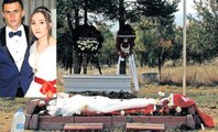 Şehidin Vasiyeti Yerine Getirildi: Mezarının Üzerine Eşinin Beyaz Gelinliği Örtüldü