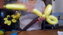 Hermosos girasoles hechos con globos