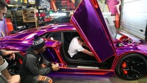 KSI Reion of his Purple Lamborghini - Pt 2