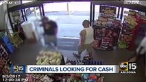 Authorities searching for suspects in Phoenix armed robberies
